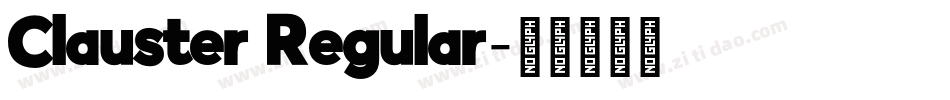 Clauster Regular字体转换